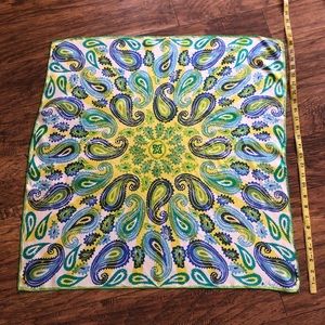 Silk Vera Neumann scarf 60s mod hand rolled Japan